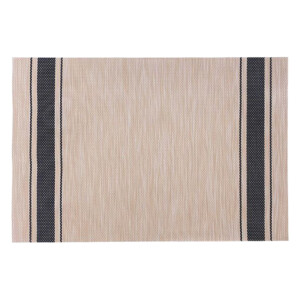 Trinola Placemat; (45x30)cm, Beige/Dark Grey