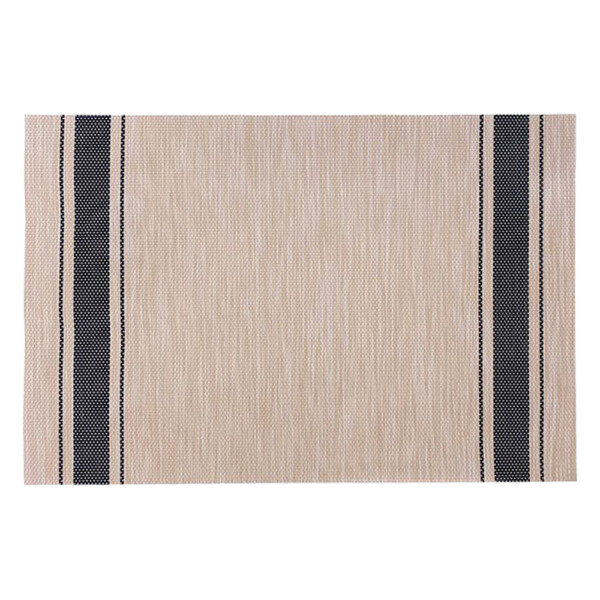 Trinola Placemat; (45x30)cm, Beige/Dark Grey