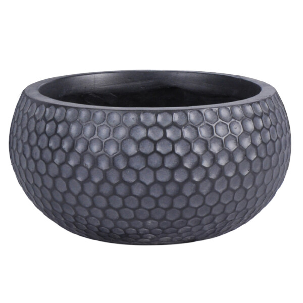 Fibre Clay Pot: Small (28x28x14)cm, Anti Black