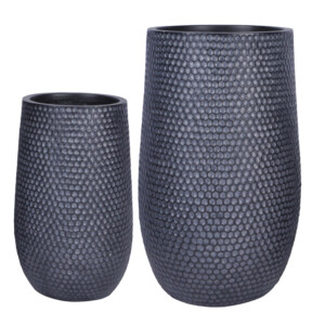 Fibre Clay Pot: Small (34x34x55)cm, Anti Black