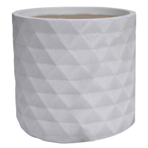 Fibre Clay Pot: Medium (37x37x35)cm, Anti White