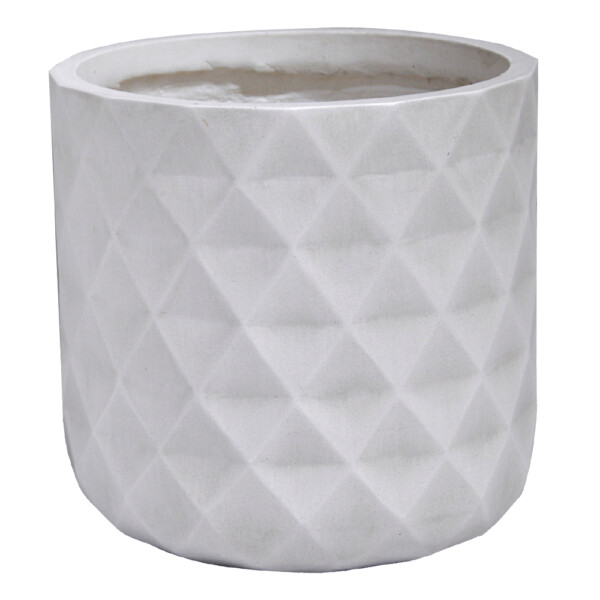 Fibre Clay Pot: Small (30x30x30)cm, Anti White