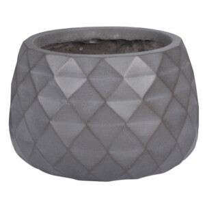 Fibre Clay Pot: Small (24x24x16)cm, Brown