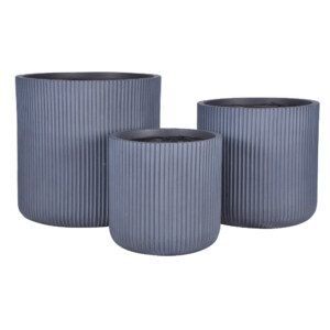 Fibre Clay Pot: Medium (37x37x36.5)cm, Grey