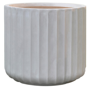 Fibre Clay Pot: Large (36x36x32)cm, Anti White