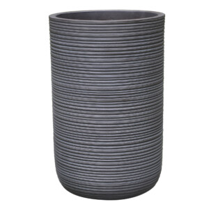 Fibre Clay Pot: Large (37x37x56.5)cm, Anti Grey