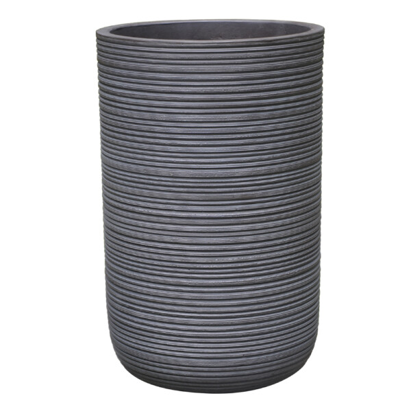 Fibre Clay Pot: Large (37x37x56.5)cm, Anti Grey
