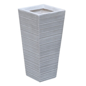 Fibre Clay Pot: Small (18x18x38)cm, Anti White