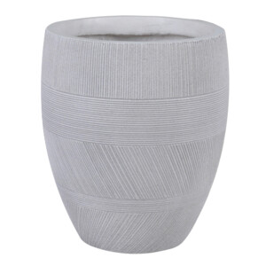 Fibre Clay Pot: Large (43x43x50)cm, Anti White