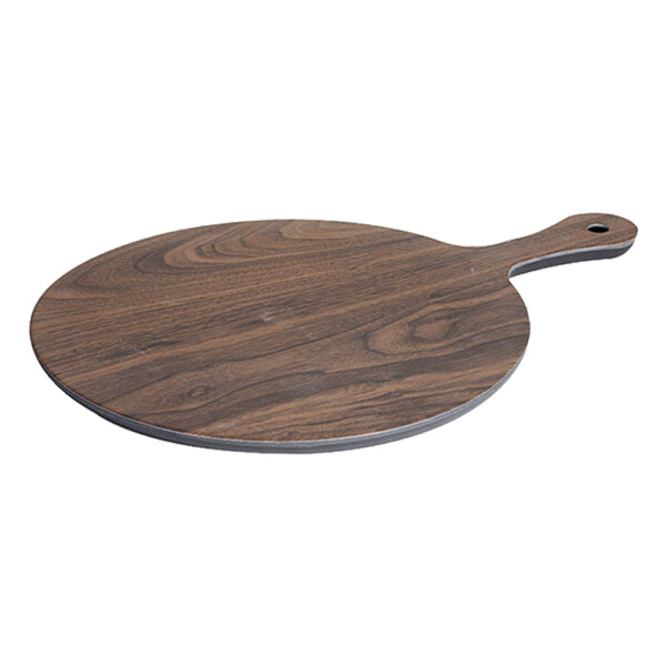 Domus: Bamboo Fiber Round Serving Plate, Black Walnut