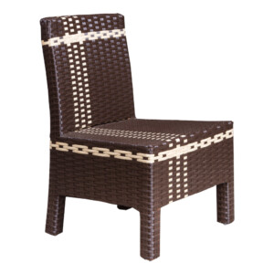 Rattan Children Chair, Dark Brown