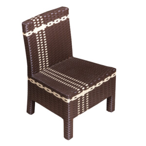 Rattan Children Chair, Dark Brown