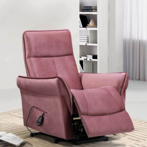 Single Seater Recliner; (85x87x105)cm, Light Pink