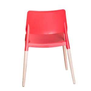 Plastic Relax Chair With Beech Wood Legs #8086