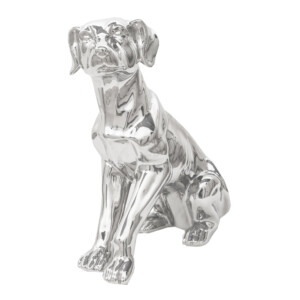 DOMUS: Dog Sculpture, Silver; 18inch #S1446