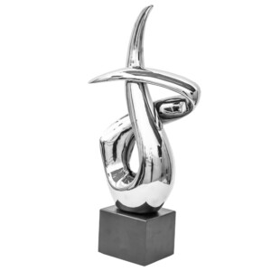 DOMUS: Abstract Sculpture, Silver; 22inch #S4032