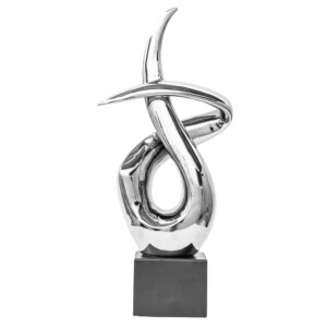 DOMUS: Abstract Sculpture, Silver; 22inch #S4032
