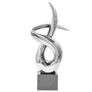 DOMUS: Abstract Sculpture, Silver; 22inch #S4032