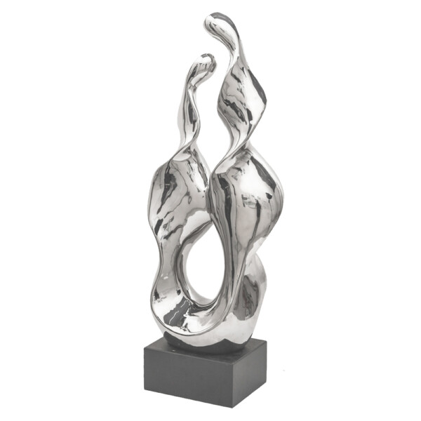 DOMUS: Abstract Sculpture, Silver; 27inch #S6019