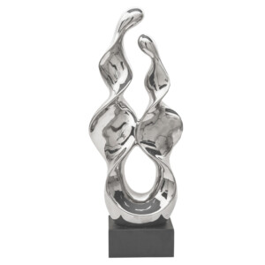DOMUS: Abstract Sculpture, Silver; 27inch #S6019