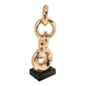 Domus: Abstract Sculpture, Rose Gold; 17inch