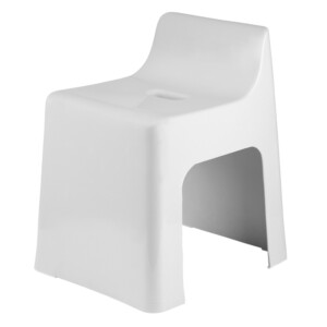 Benjamin Stackable Bath Chair; (34.5x26x41.5)cm, Light Grey