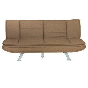 Fabric Sofa Bed: (183x84.5/ 183x109)cm, Light Gold
