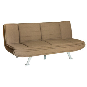 Fabric Sofa Bed: (183x84.5/ 183x109)cm, Light Gold