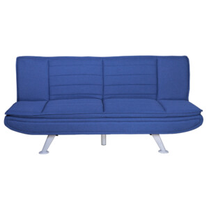 Fabric Sofa Bed: (183x84.5/ 183x109)cm, Sawana Dark Blue