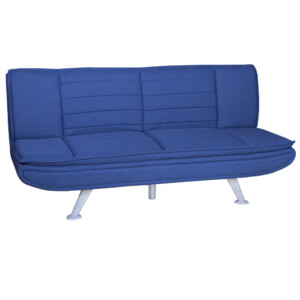 Fabric Sofa Bed: (183x84.5/ 183x109)cm, Sawana Dark Blue