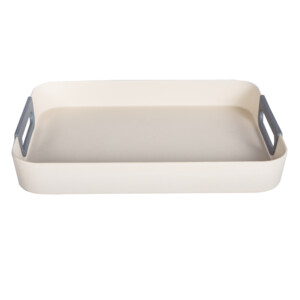 Bamboo Fibre Serving Tray With Silicone Handle; 16-1/8'' Ref.HK21693BF