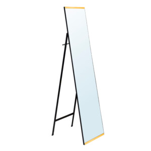 Domus: Standing Mirror With Frame: (40x150)cm, Black Oak