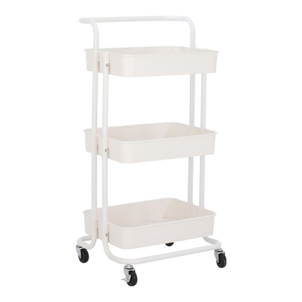 Eldie 3-Tier Storage Cart; (43x36x86)cm, White