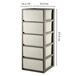 DKW: Saan Storage Cabinet, 5-Drawers #HH-471/5