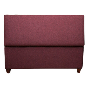 Fabric Storage Chest/Bench; (124.46x48.26x53.34)cm, Amaranth