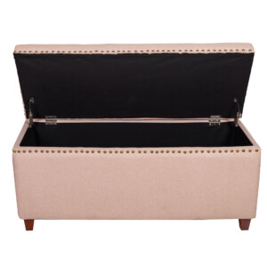 RELA: Fabric Storage Chest/Bench; 124.46x48.26x53.34cm #129