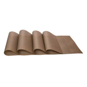 PVC Woven Table Mat Set: 4pc, 45x32cm #TM4301