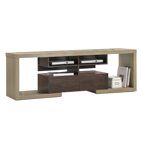 TV Cabinet, White Coffee/Mocha