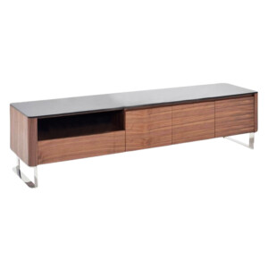 TV Cabinet; Wooden: (200x45x50)cm, Light American Walnut