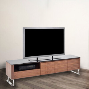 TV Cabinet; Wooden: (200x45x50)cm, Light American Walnut