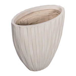 Fibre clay pot: Tall round small 33cmx19cmx28cm#LT13941-A