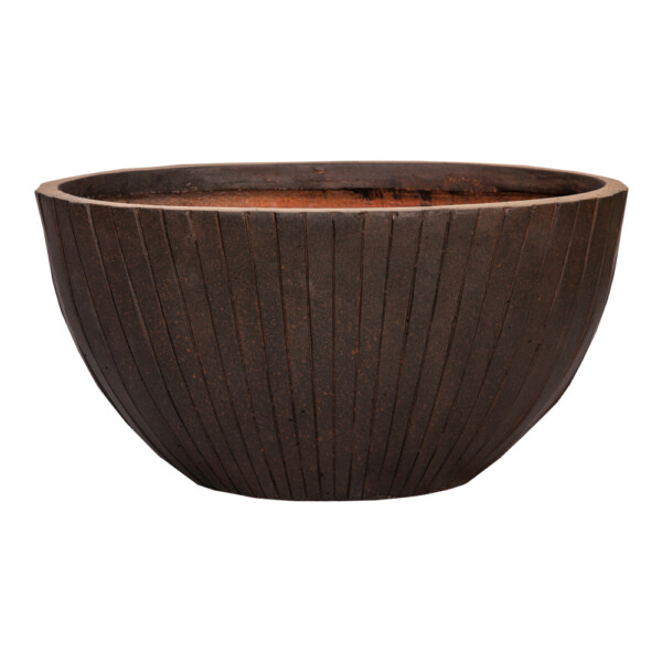 Fibreclay Pot: Shallow, Round & Small 42cmx24cmx22cm#LT13971-A