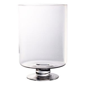 Domus: Clear Glass Vase: 20cm