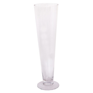 Domus: Clear Glass Vase: Long Neck; 11cm #KC115
