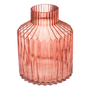 Domus: Glass Vase: (25x20)cm, Blush