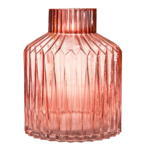 Domus: Glass Vase: (25x20)cm, Blush