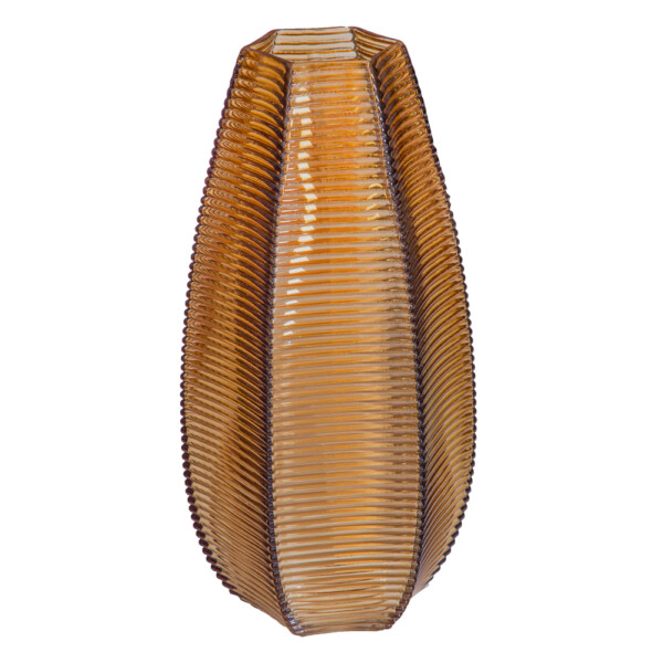 Domus: Glass Vase: (30x15)cm, Amber