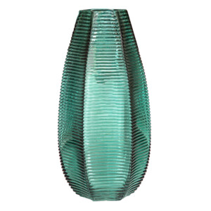 Domus: Glass Vase: (30x15)cm, Green