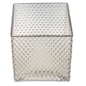 Domus: Glass Vase: (12x12)cm, Grey