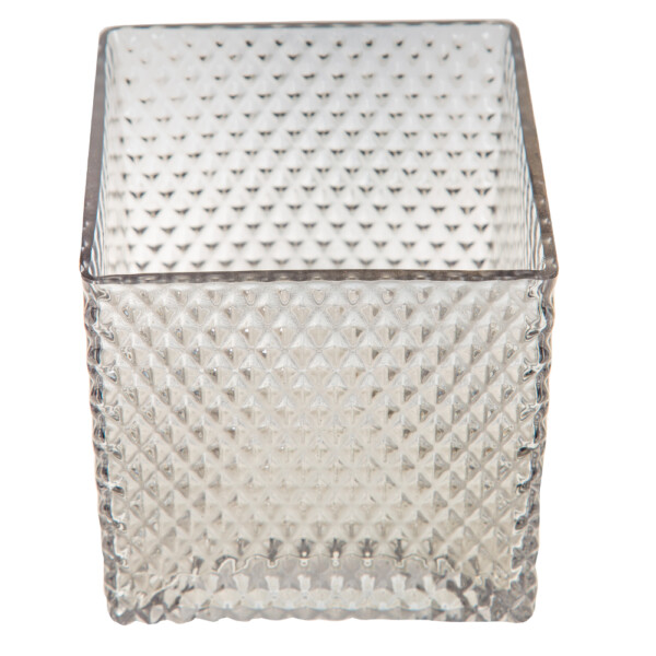 Domus: Glass Vase: (12x12)cm, Grey